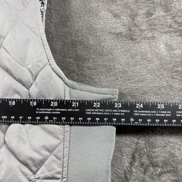 Kim Rogers Women NWT Vest Quilted Puffer Full Zip Pockets Layering New Gray XL - Picture 5 of 9